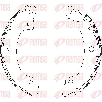 REMSA Piduriklotside komplekt 4416.00 hind Trummelpiduriklotsid Renault DA0/1_ 4416.00 REMSA