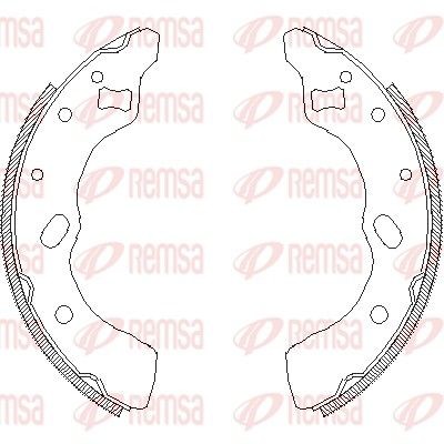 REMSA Sada brzdových čeľustí 4639.00 Sada brzdových čeľustí REMSA RIO 4639.00 lacné