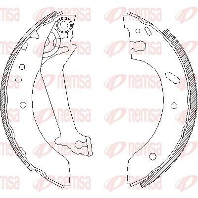 REMSA Bromsbacksats 4670.01 4670.01 REMSA trumbroms FORD COUGAR