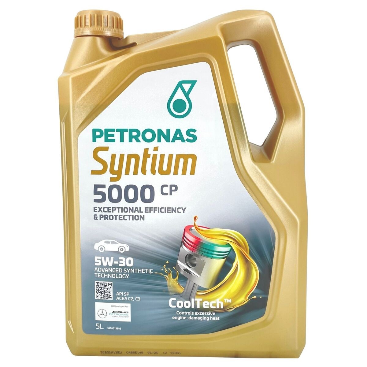 PETRONAS Motorolie 70830M12EU Olie til biler PETRONAS TOYOTA Syntium, 5000 CP 70830M12EU