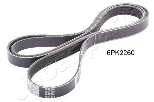 JAPANPARTS Ķīļrievu siksna DV-6PK2260 DV-6PK2260 Ķīļrievu siksna MAZDA 121 JAPANPARTS