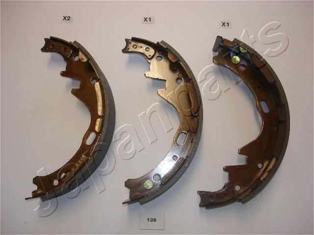 JAPANPARTS Remschoenset GF-136AF GF-136AF Remschoenen JAPANPARTS NISSAN KUBISTAR