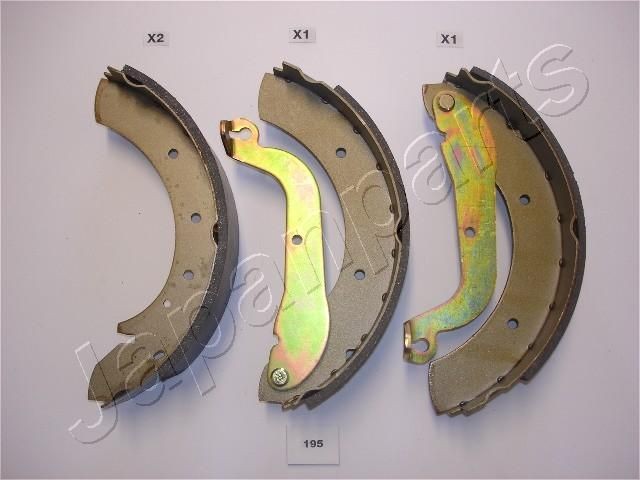 JAPANPARTS Jogo de maxilas de travão GF-195AF Cintas de travão JAPANPARTS BMW X6 GF-195AF
