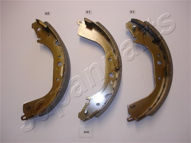 JAPANPARTS Jeu de mâchoires de frein GF-205AF Mercedes-Benz Série 124 Sabot de frein JAPANPARTS GF-205AF