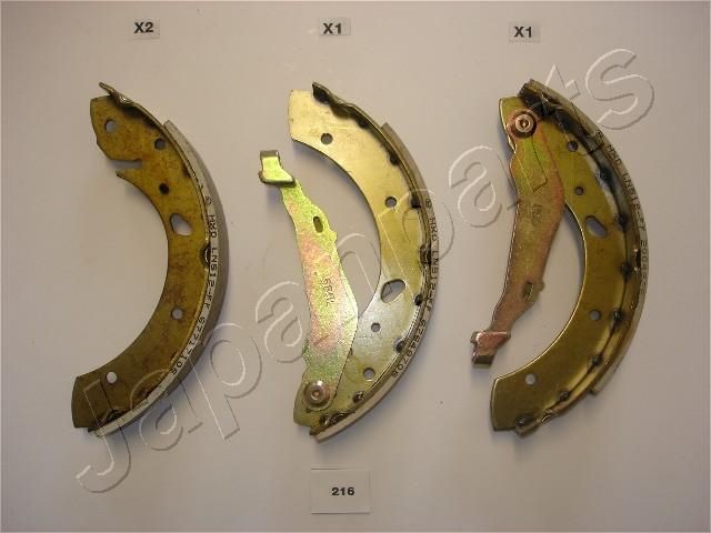 JAPANPARTS Remschoenset GF-216AF JAPANPARTS GF-216AF Remschoenen set Toyota Avensis T22 Sedan prijs