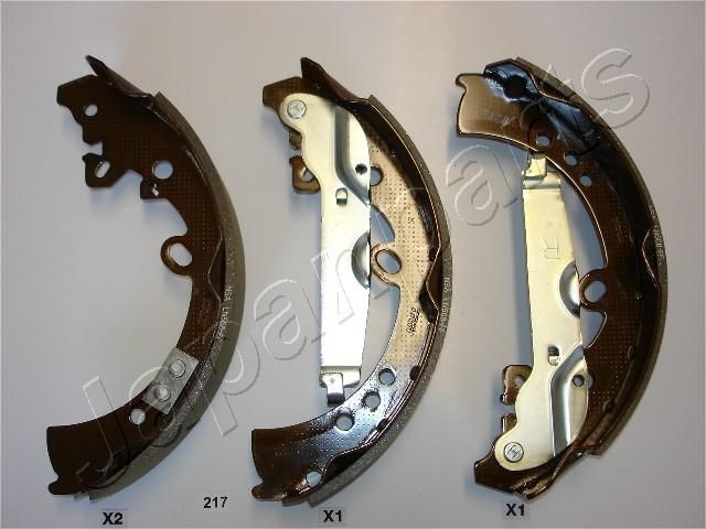 JAPANPARTS Jogo de maxilas de travão GF-217AF Jogo de maxilas de travão JAPANPARTS Toyota PROACE GF-217AF