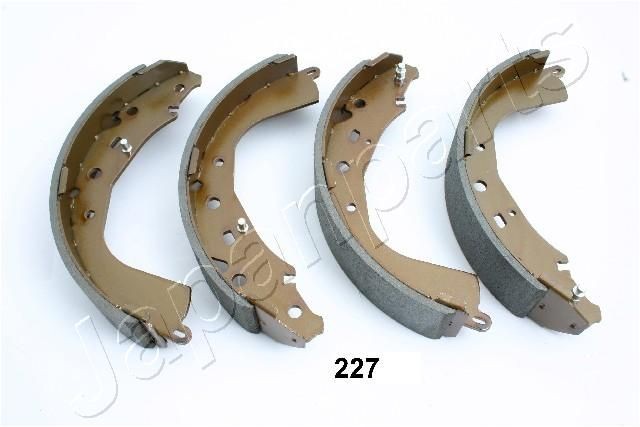 JAPANPARTS Bremseskosett, håndbrems GF-227AF Håndbrekksko JAPANPARTS MR 2 GF-227AF billige