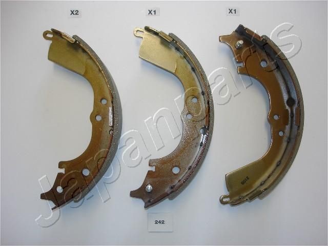JAPANPARTS Jarrukenkäsarja GF-242AF GF-242AF JAPANPARTS Jarrukengät TOYOTA