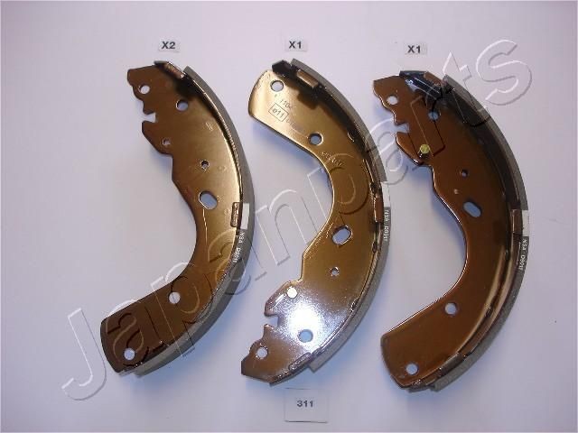 JAPANPARTS Sada brzdových čeľustí GF-311AF Sada brzdových čeľustí JAPANPARTS 323 GF-311AF lacné