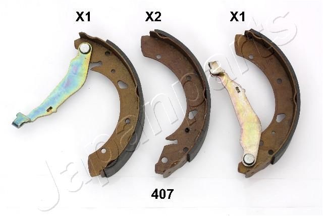 JAPANPARTS Bremžu loku komplekts GF-407AF Trumuļu bremzes JAPANPARTS CITY GF-407AF lēti