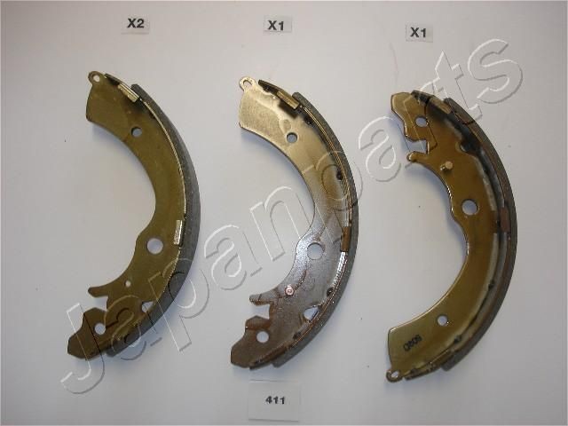JAPANPARTS Remschoenset GF-411AF GF-411AF Remschoenen JAPANPARTS VOLVO XC70