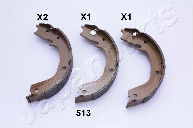 JAPANPARTS Ganasce freno a mano GF-513AF GF-513AF costo Ganasce freno a mano JAPANPARTS MITSUBISHI 3000 GT