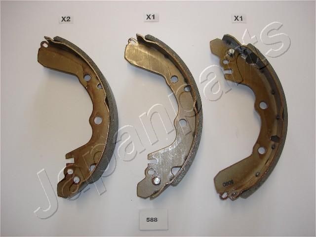 JAPANPARTS Kit ganasce freni GF-588AF GF-588AF Ganasce freno JAPANPARTS MITSUBISHI MIRAGE costo
