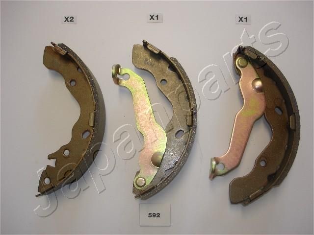 JAPANPARTS Piduriklotside komplekt GF-592AF Trummelpiduriklotsid JAPANPARTS Hyundai ix55 GF-592AF