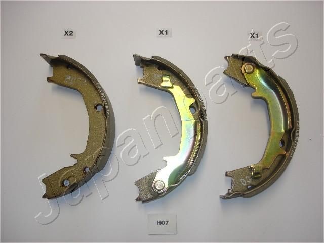 JAPANPARTS Jogo de maxilas de travão GF-H07AF Cintas de travão JAPANPARTS KAUAI GF-H07AF baratos