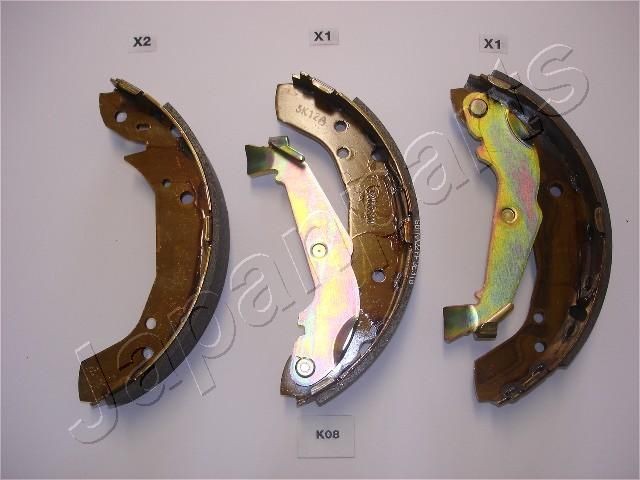JAPANPARTS Bromsbacksats GF-K08AF GF-K08AF JAPANPARTS bromsbackar BMW X6