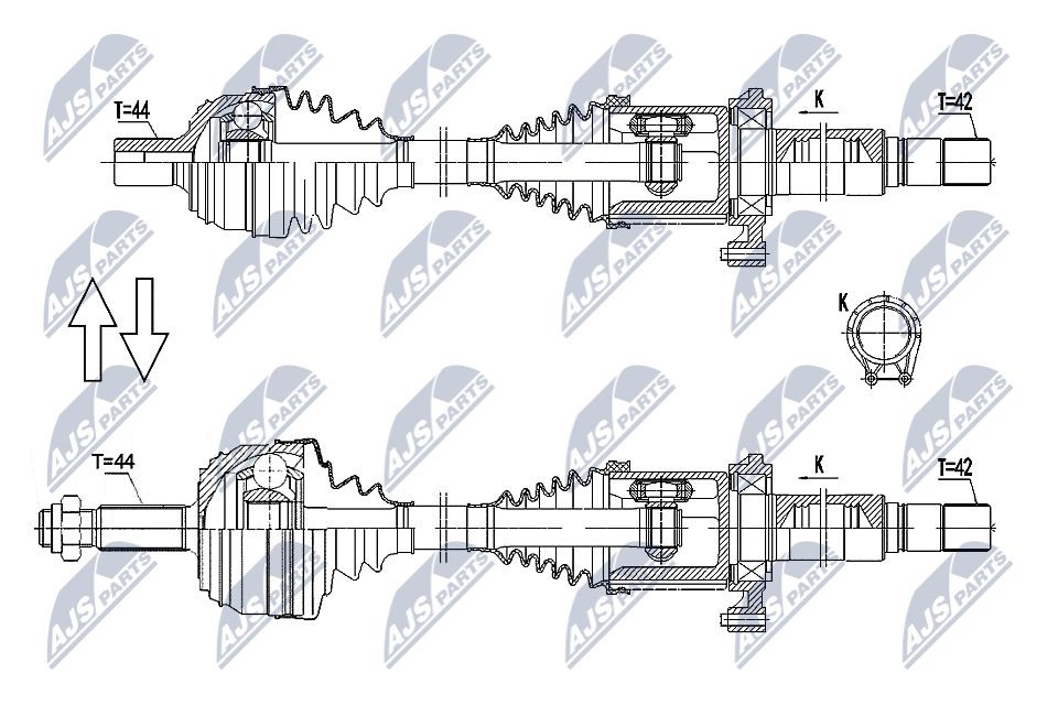 NTY Drive shaft NPW-VW-179 NTY NPW-VW-179 genuine ISUZU TROOPER drive shaft price