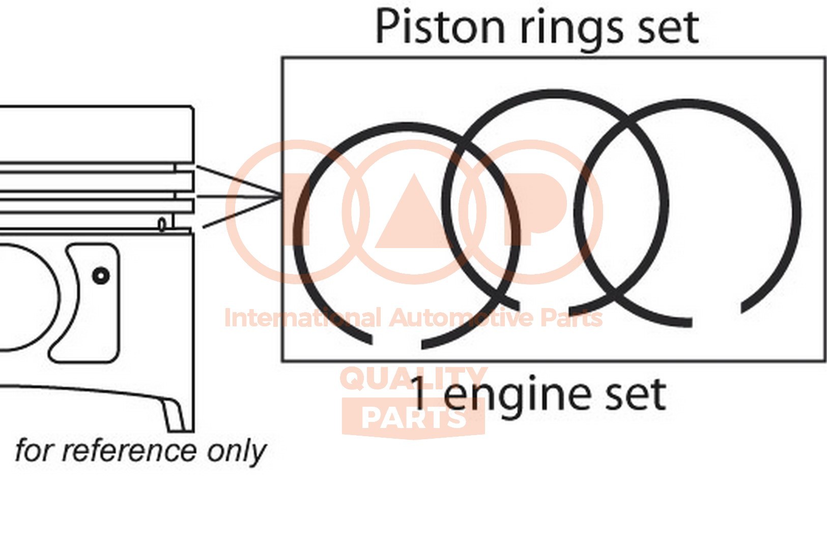 IAP QUALITY PARTS Stempelringsæt 102-52020 Stempelringsæt IAP QUALITY PARTS Peugeot 308 102-52020
