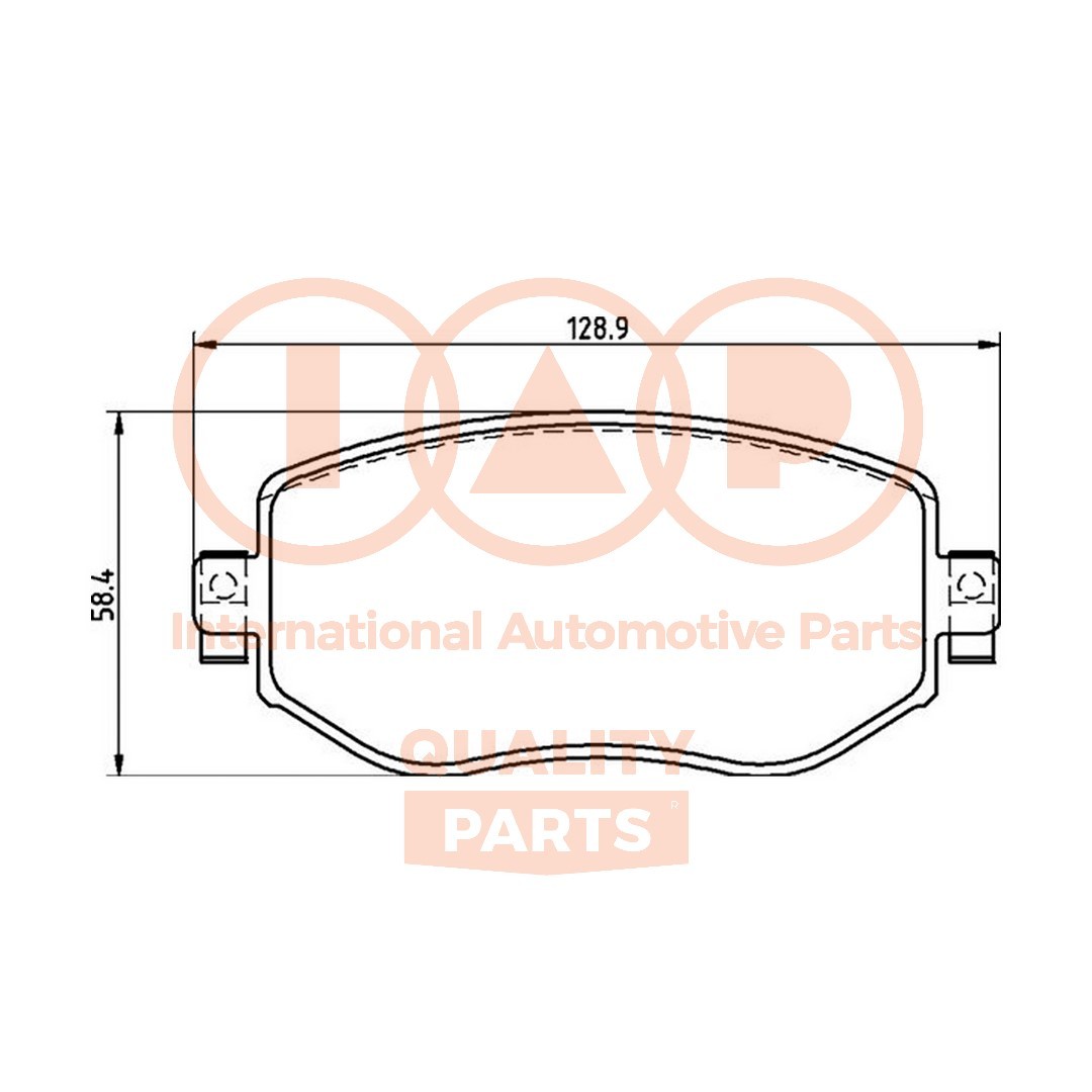 IAP QUALITY PARTS Plaquettes de frein 704-29061P 704-29061P Plaquette RENAULT MASTER IAP QUALITY PARTS