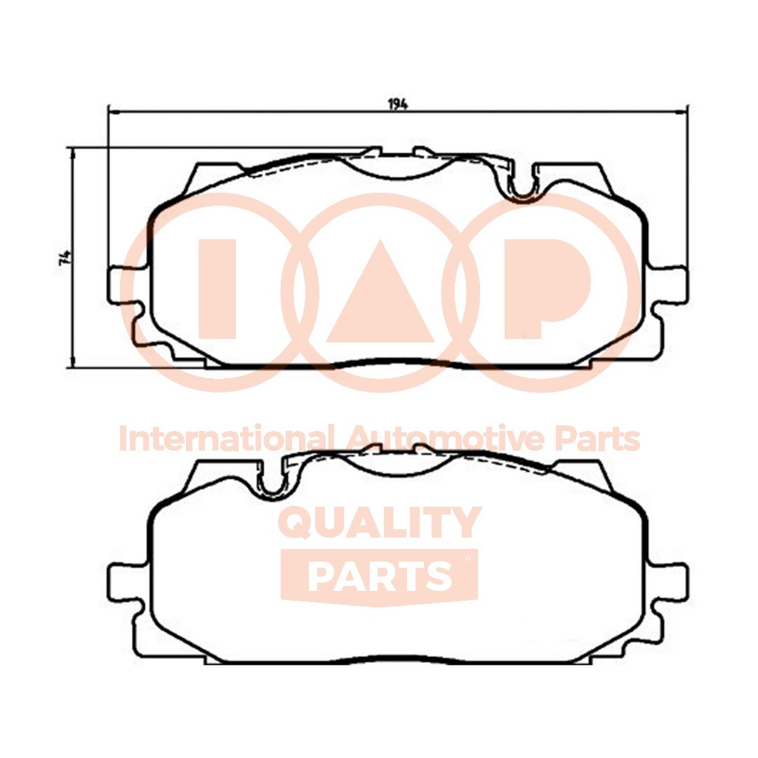 IAP QUALITY PARTS Pastilhas de travão 704-50065P Calços de travão IAP QUALITY PARTS JETTA 704-50065P baratos