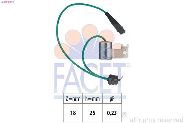 FACET Condensator, ontstekingssysteem 0.0179/112 Stroomverdeler FACET MONZA 0.0179/112 goedkoop