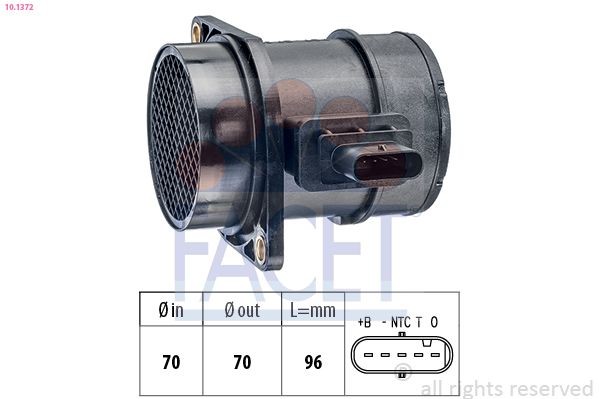 Luftmassemåler FACET 10.1372 FACET 10.1372: Luftmassemåler Hyundai ix35 2020