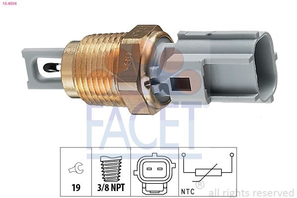FACET Sender Unit, intake air temperature 10.4004 10.4004 FACET intake air temperature sensor for HYUNDAI i40