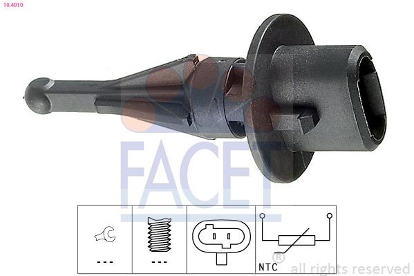 FACET Tunnistin, imuilman lämpötila 10.4010 10.4010 FACET Tunnistin imuilman lämpötila DAIHATSU