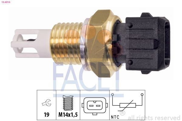 Ansauglufttemperatursensor FACET 10.4016 FACET 10.4016 Ansauglufttemperaturfühler FIAT DOBLO 2011 Kosten