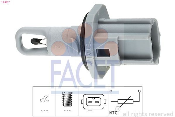 FACET Ansauglufttemperatursensor 10.4017 10.4017 FACET Sensor Ansauglufttemperatur CHRYSLER Kosten