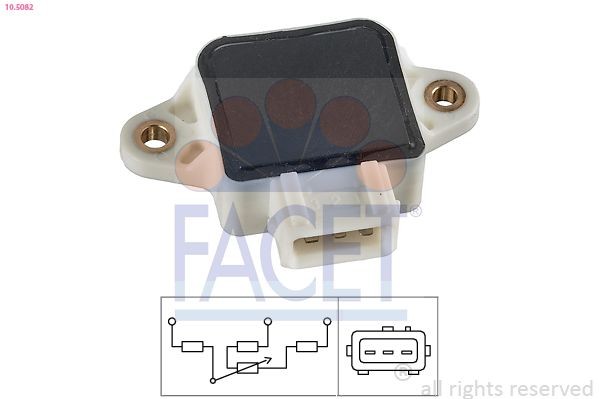 FACET Gasklep positiesensor 10.5082 10.5082 Gaskleppotentiometer MERCEDES-BENZ GLE FACET