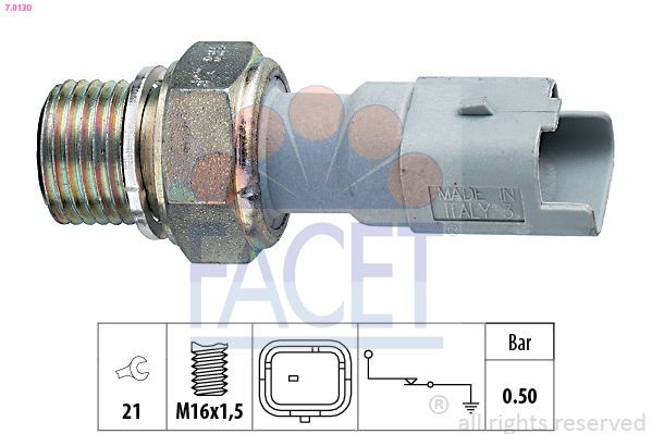 Interruttore di pressione olio FACET 7.0130 FACET 7.0130 Bulbo olio SUZUKI VITARA 2003