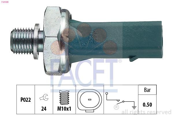 FACET Interruptor de pressão do óleo 7.0139 FACET 7.0139 Sensor pressão do óleo VOLVO XC60 custo