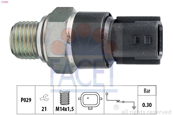FACET Oil Pressure Switch 7.0181 FACET 7.0181 genuine Lada 2172 oil pressure sensor price