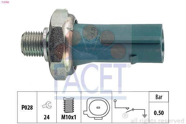 FACET Oljetrykkbryter 7.0196 FACET Oljetrykk sensor 7.0196 erfaring