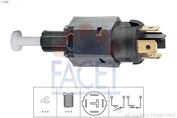 Interruttore pedale freno FACET 7.1065 EPS 1.810.065 FACET 7.1065 Interruttore stop Chevrolet CAPTIVA 2010