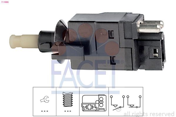 FACET Stoplyskontakt 7.1088 FACET 7.1088 Bremselyskontakt Mercedes W201 billig