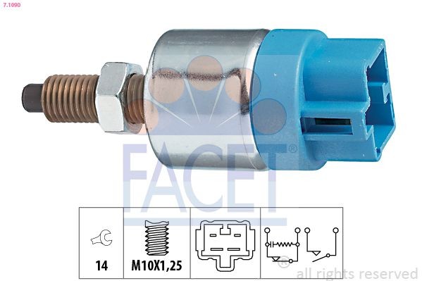 FACET Spínač brzdových svetiel 7.1090 FACET 7.1090 Spínač brzdových svetiel Toyota Celica T23 originálne cena