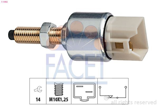 FACET Spínač brzdových svetiel 7.1092 FACET 7.1092 Spínač brzdových svetiel FIAT ARGO cena