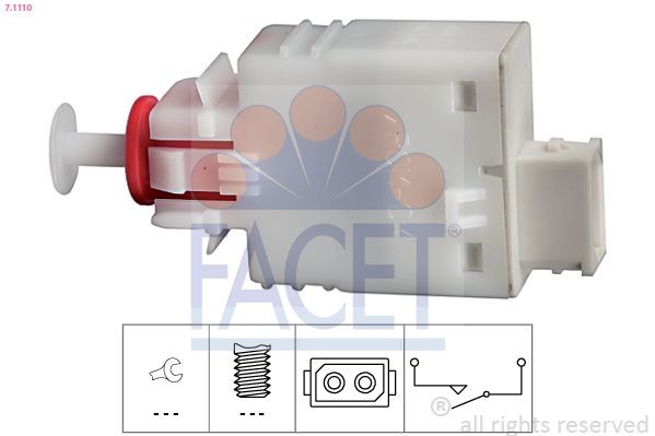 FACET Innesto, Comando disinnesto frizione 7.1110 FACET 7.1110 costo Interruttore frizione Opel Vectra B Caravan j96 Station Wagon originale