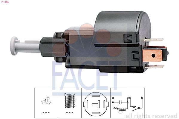 FACET Piduritulelüliti 7.1156 Piduritule lüliti FACET Smart CROSSBLADE 7.1156