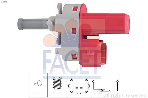 FACET Bryter, koblingsbetjening (hastighetsreg) 7.1171 Bryter koblingsbetjening Ford JV_ 7.1171 FACET