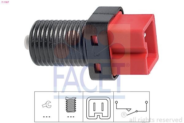 FACET Stoplyskontakt 7.1187 Stoplyskontakt FACET Fiat 127 7.1187