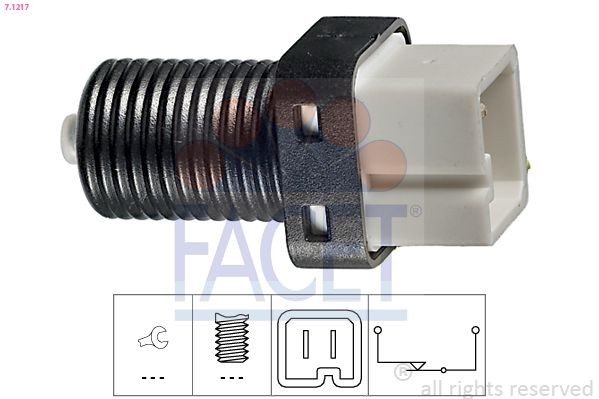 FACET Bremžu signāla slēdzis 7.1217 FACET 7.1217 Bremžu signāla slēdzis Peugeot 406 Sedan lēti