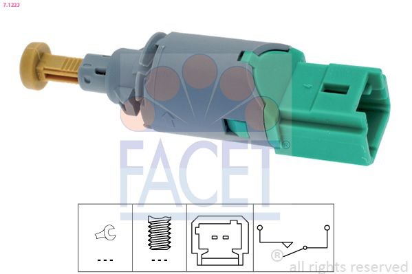 FACET Piduritulelüliti 7.1223 Piduritule lüliti Nissan B10 7.1223 FACET