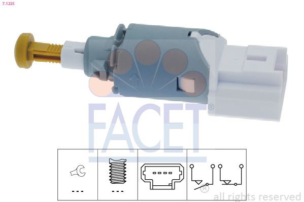 Jarruvalokatkaisin FACET 7.1225 FACET 7.1225: Jarruvalokatkaisin Renault MODUS 2006