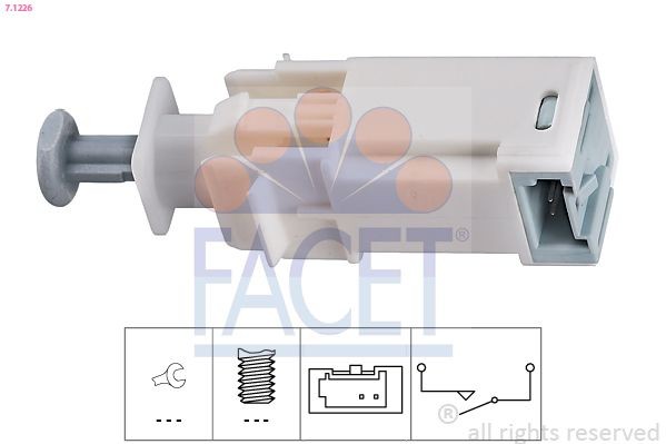 FACET Bryter, koblingsbetjening (hastighetsreg) 7.1226 7.1226 FACET Bryter koblingsbetjening Mazda billige