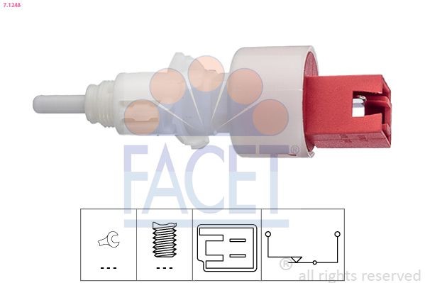 FACET Interruptor, comando da embraiagem (regulador da velocidade) 7.1248 FACET 7.1248 Interruptor comando da embraiagem Fiat 312 500 preço