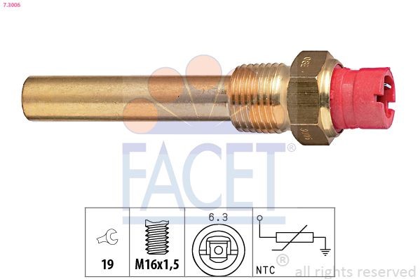 FACET Olietemperatuursensor 7.3006 FACET 7.3006 Olietemperatuursensor Fiat Panda 141 prijs