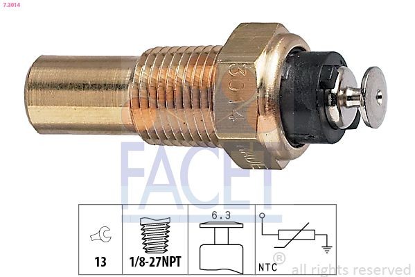 FACET Sensor, coolant temperature 7.3014 Chevy CAPRICE FACET coolant sensor 73014